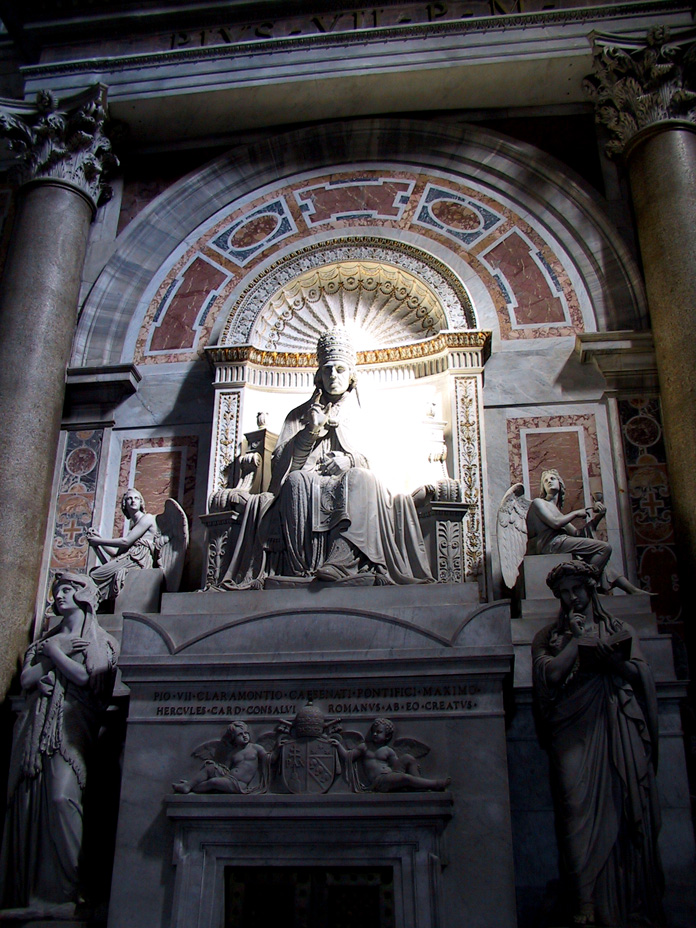 822-1823 - Vatican - Basilica S. Pietro - Pius VII Monument & Brrom Closet