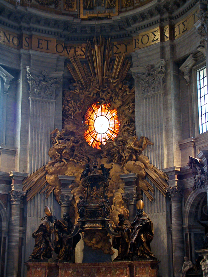 831-1838 - Vatican - Basilica S. Pietro - Throne & Holy Spirit Window - Bernini
