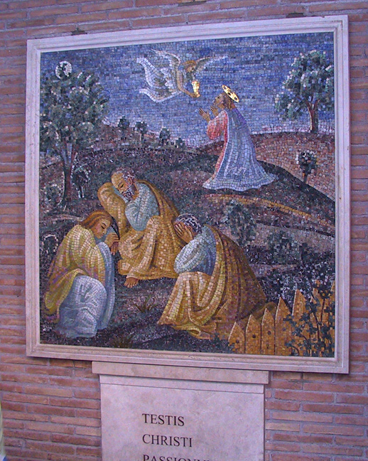 839-1754 - Vatican - Basilica S. Pietro - Mosiac of Gethsemene in courtyard