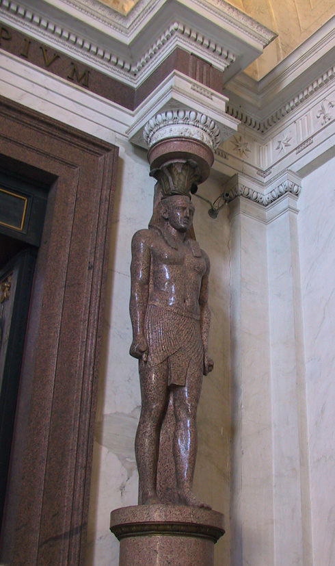 850-1804 - Vatican Museums - Egyptian Gallery - Antinous Caryatid (maybe)