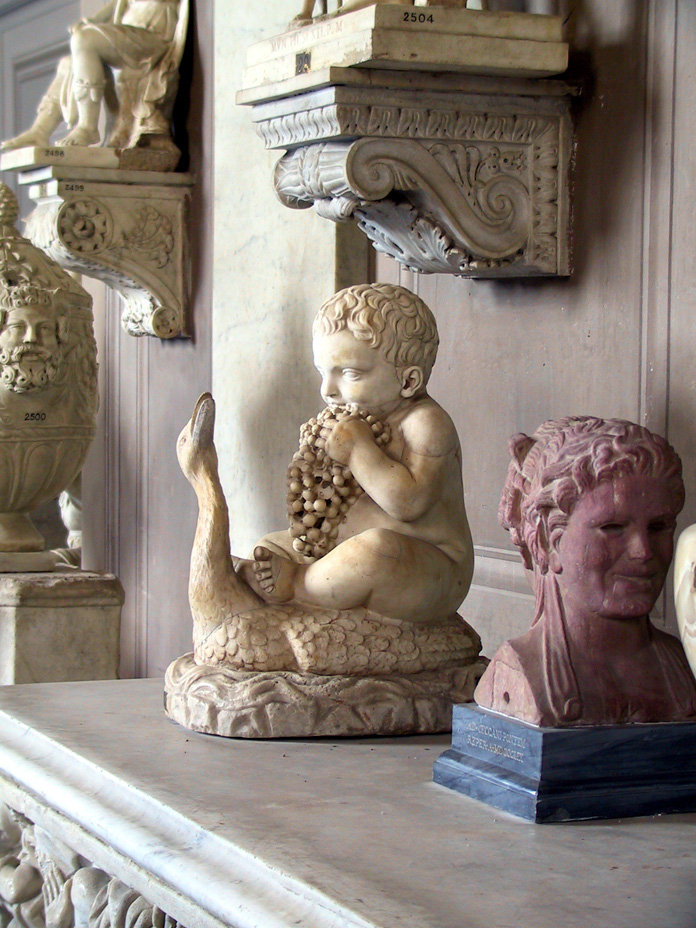 852-1806 - Vatican Museums - Candelabra Gallery - Baby w Grapes & Goose